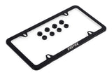 APR APR License Plate Frame - Slim, Black w/ Hiders - A1000013