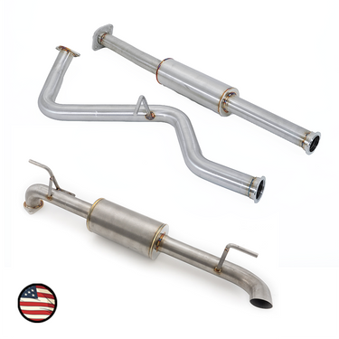 Nameless Performance Catback Exhaust - 2017-2023 Impreza Wagon / 2018-2023 Crosstrek - 5" Executive Muffler - Turndown (SUCB17IMP-EXE)