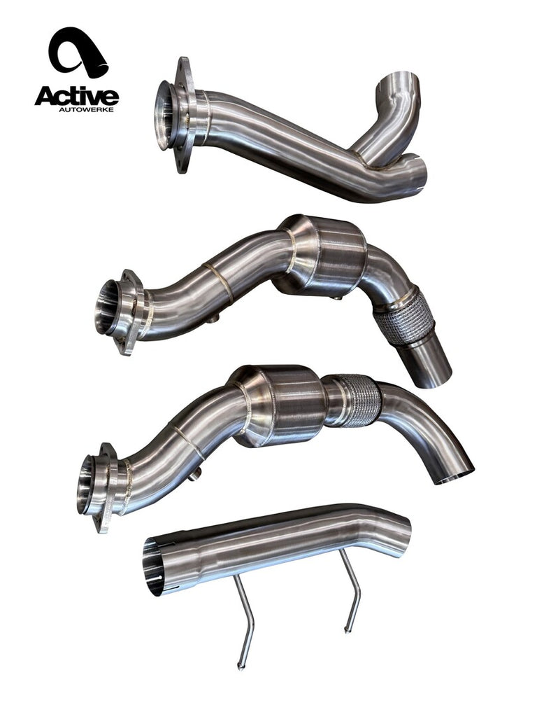 Active AutoWerke 2017–2020 Ford F-150 3.5L EcoBoost AFlow EPA-Compliant Catted Downpipes (51-001A)