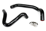 HPS Black Reinforced Silicone Radiator Hose Kit Coolant for Ford 99 01 F250 (57-1331-BLK)