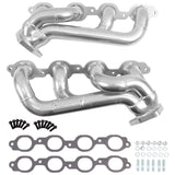 BBK 19-24 GM Full Size 5.3/6.2L Shorty Headers (Silver Ceramic) (40480)