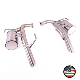 Nameless Performance Axleback Exhaust - 2020-2025 Outback XT/Wilderness - Dual Chamber - Muffler Delete (SUAB20OBXT-0MU-DC)