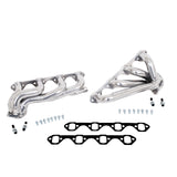 BBK 87-95 Ford F150 Truck 5.8 351 Shorty Unequal Length Exhaust Headers - 1-5/8 Silver Ceramic (35110)