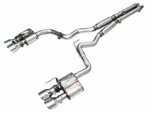 Load image into Gallery viewer, AWE Tuning AWE SwitchPathâ„¢ Exhaust for S650 Mustang GT Coupe - Quad Chrome Silver Tips - 3025-42650