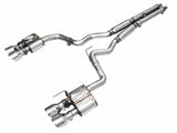 AWE Tuning 2024 Ford Mustang GT Fastback S650 RWD SwitchPath Catback Exhaust w/ Quad Chrome Silver Tips (3025-42650)