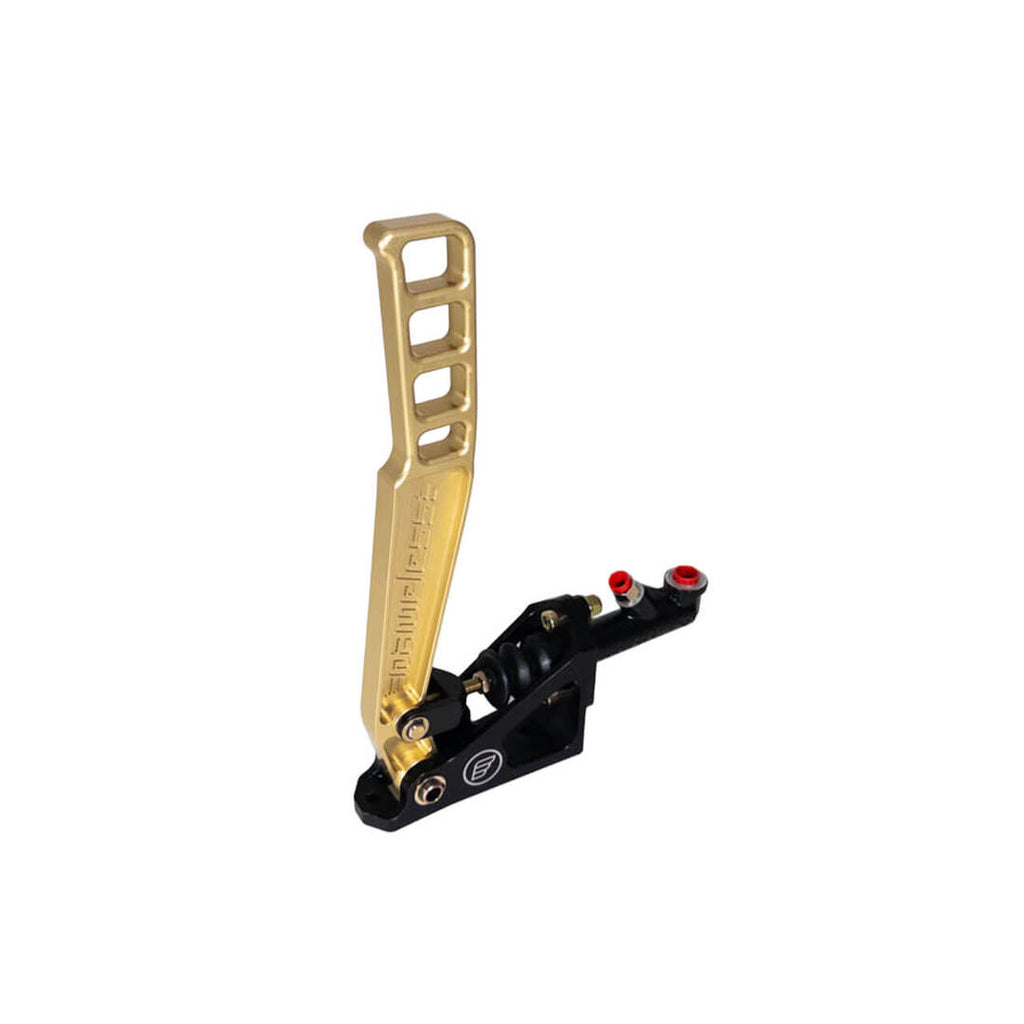 Nameless Performance Hydraulic Handbrake - 13" Gold CNC-Engraved Handle - With Pass-Through Master Cylinder (NPHB-13-GOL-PAS750B)