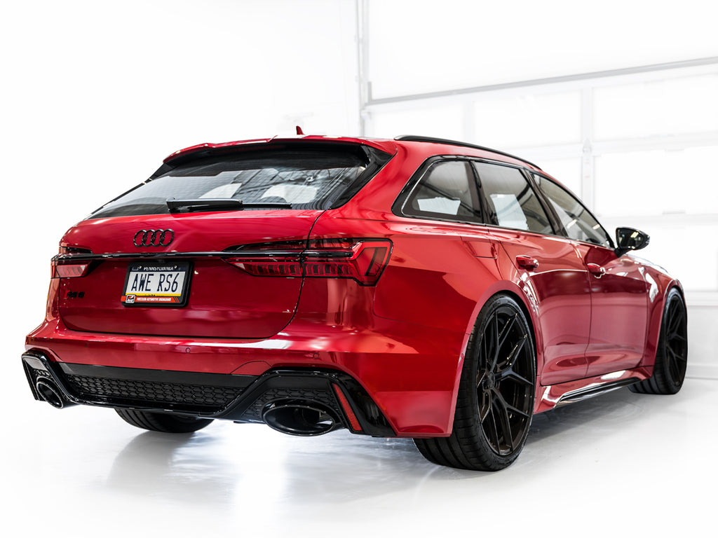 AWE Tuning 21-23 Audi C8 RS6/RS7 SwitchPath Cat-back Exhaust - Diamond Black Tips (3025-33776)