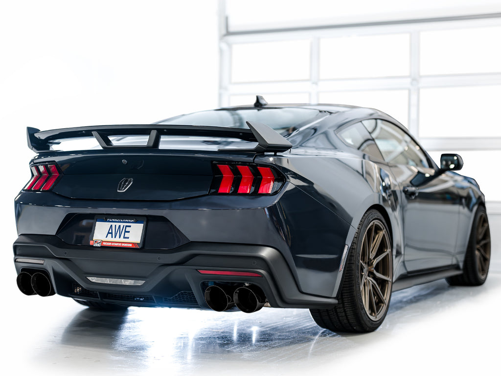 AWE Tuning AWE SwitchPathâ„¢ Exhaust for S650 Mustang Dark Horse - Quad Diamond Black Tips - 3025-43375