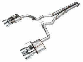 AWE Tuning AWE SwitchPathâ„¢ Exhaust for S650 Mustang Dark Horse - Quad Chrome Silver Tips - 3025-42375