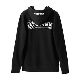 AlphaRex Initial Zip Up Hoodie Black