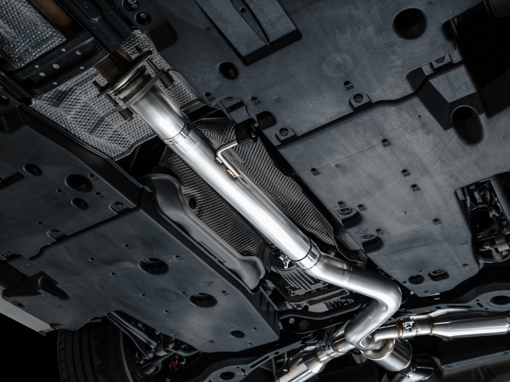 AWE Tuning 23-24 Toyota GR Corolla Track Edition Catback Exhaust - Chrome Silver Tips (3020-52472)