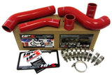 HPS Red Reinforced Silicone Intercooler Hose Kit for Mitsubishi Lancer EVO (57-1228-RED)