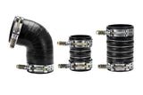 HPS Aramid Reinforced Silicone Intercooler Hose Boots Kit for 06-10 Silverado 2500 (57-1573-BLK)