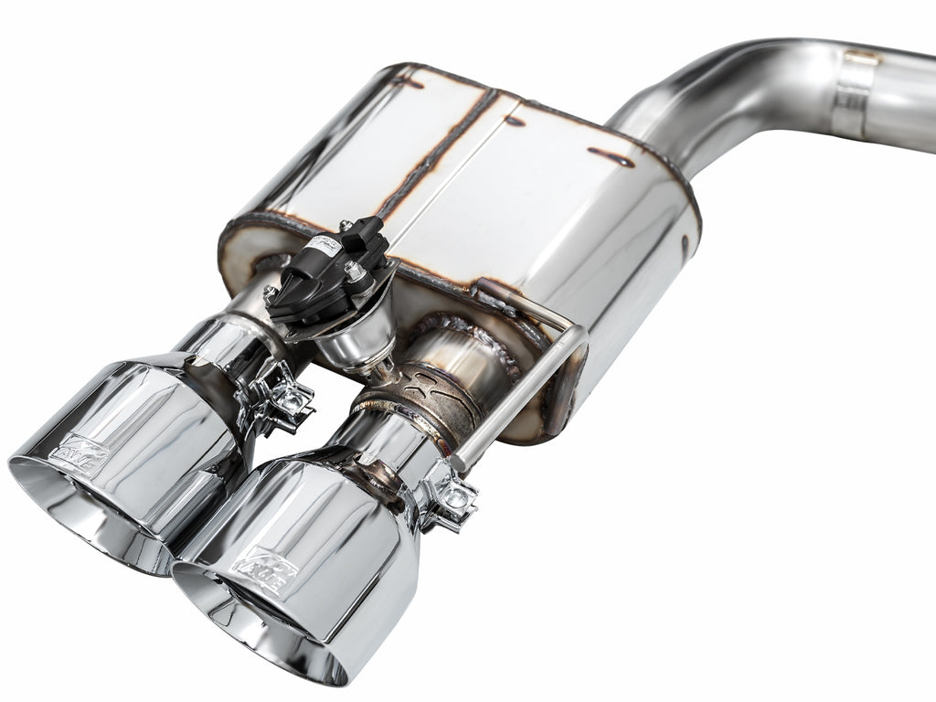 AWE Tuning AWE SwitchPathâ„¢ Exhaust for S650 Mustang Dark Horse - Quad Chrome Silver Tips - 3025-42375