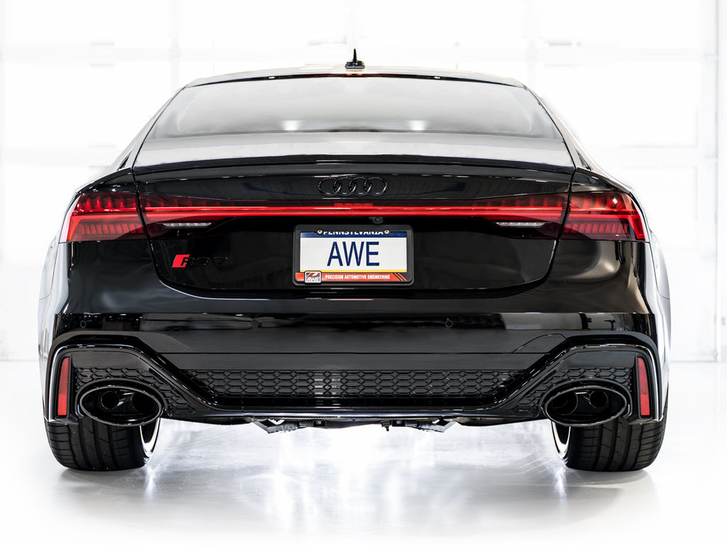 AWE Tuning 21-23 Audi C8 RS6/RS7 SwitchPath Cat-back Exhaust - Diamond Black Tips (3025-33776)