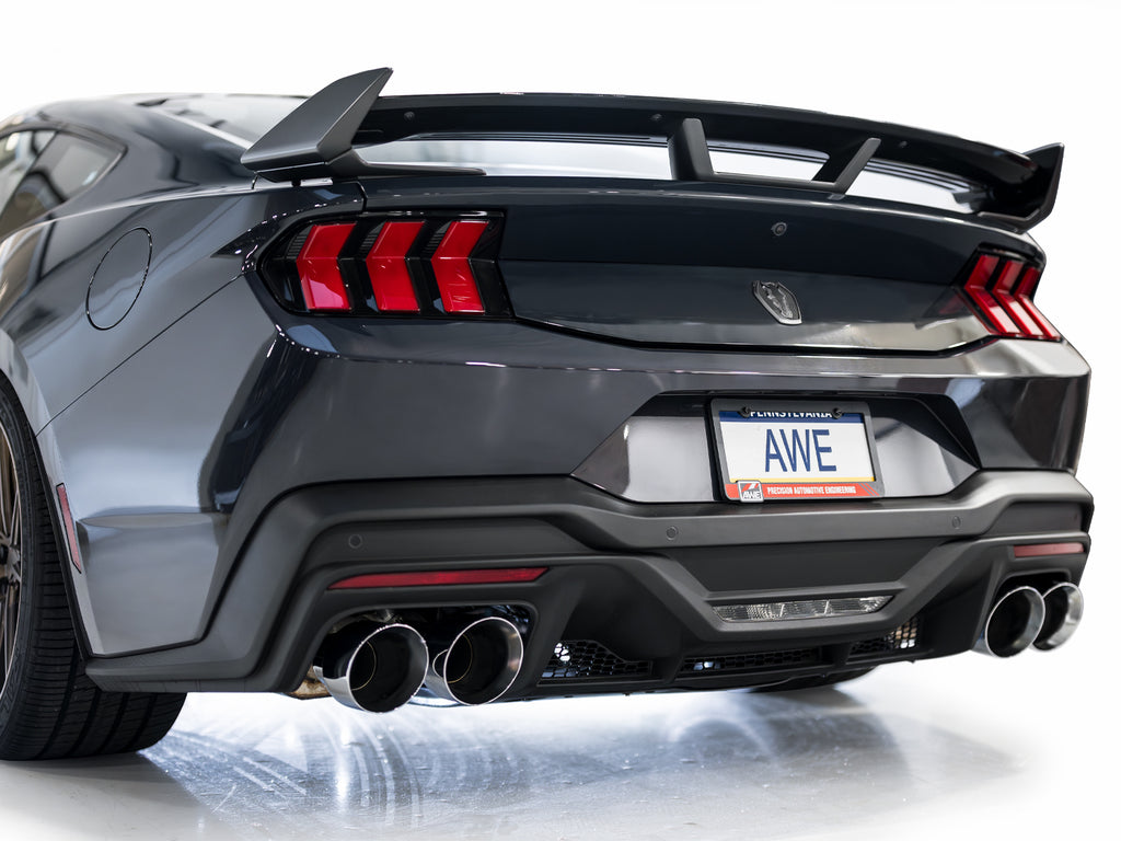 AWE Tuning AWE SwitchPathâ„¢ Exhaust for S650 Mustang Dark Horse - Quad Chrome Silver Tips - 3025-42375