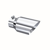 MBRP Exhaust Tip. 6in. O.D. Dual Wall Angled 4in. let 12in. length. T304 (T5072)