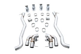 AWE Tuning AWE SwitchPathâ„¢ Axleback Exhaust for BMW F90 M5 - Chrome Silver Tips - 3025-42061