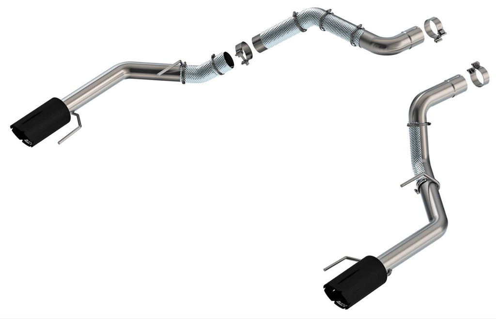 Borla 21-25 F-150 Ford Raptor 3in Tail Pipe Kit 5in Tip - Brawler Ceramic Black (60727BRCB)