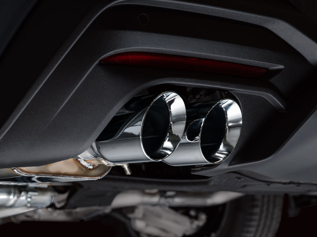 AWE Tuning AWE SwitchPathâ„¢ Exhaust for S650 Mustang GT Coupe - Quad Chrome Silver Tips - 3025-42650