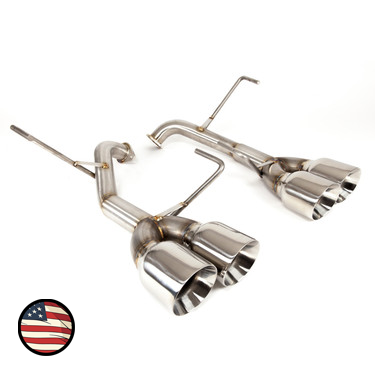 Nameless Performance Axleback Exhaust - 2011-2014 WRX/STi Sedan - Muffler Delete - 4" Double Wall (SUAB11WRXSED-0MU-40SDW)