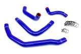 HPS Blue Reinforced Silicone Radiator Coolant Hose Kit (4pc set) for rear e (57-1500-BLUE)