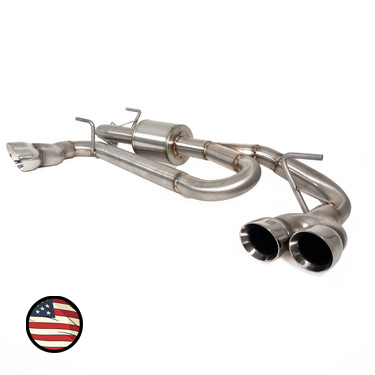Nameless Performance Axleback Exhaust - 2024+ Crosstrek - 5" Muffler - Quad Exit (SUAB24XV-QUAD-5MU-30NDW)