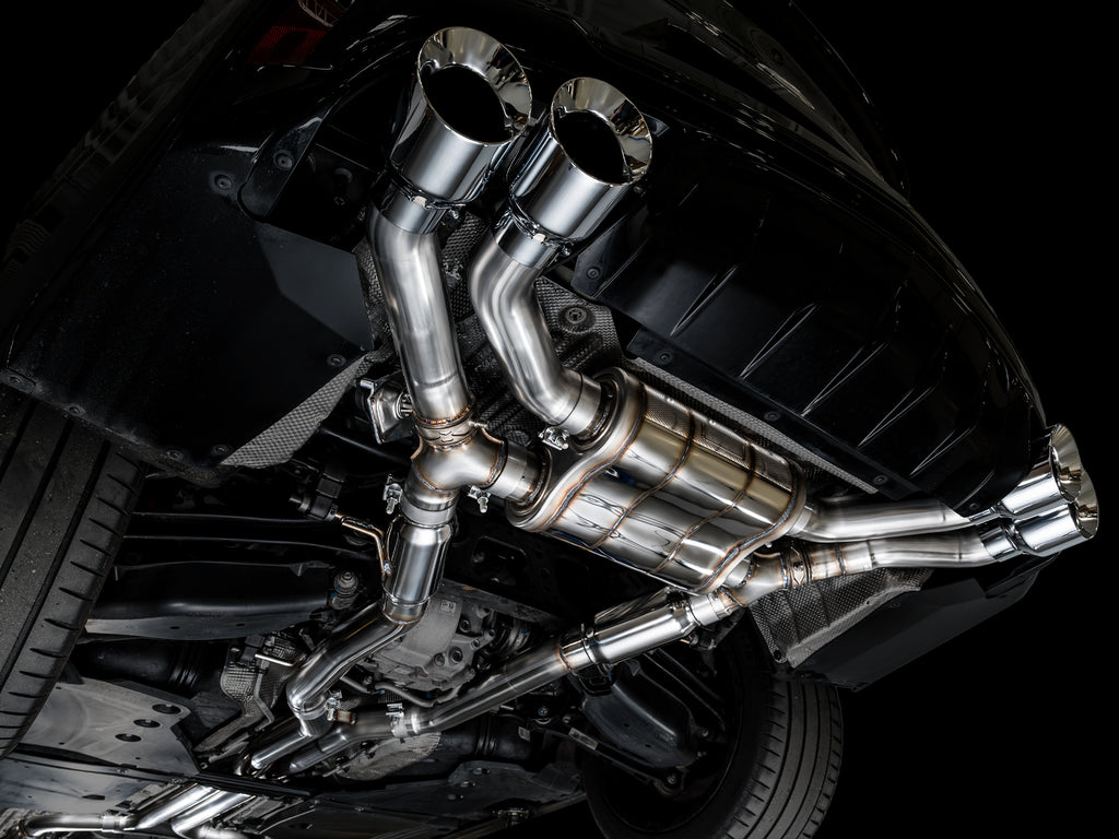AWE Tuning 2021+ Cadillac CT4-V Blackwing SwitchPath Exhaust - Chrome Silver Tips (3025-42436)
