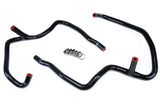 HPS Black Reinforced Silicone Heater Hose Kit Coolant for Jeep 06 10 Comman (57-1472-BLK)