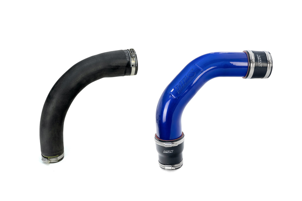 HPS Performance Hot and Cold Side Turbo Charge Pipe Kit Blue (17-168BL)