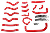 HPS Red Reinforced Silicone Heater Hose Kit Coolant for Toyota 98 02 Land C (57-1913-RED)