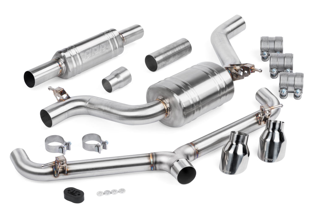 APR Catback Exhaust System (w/ Front Muffler) - GTI (MK7.5) (CBK0007)