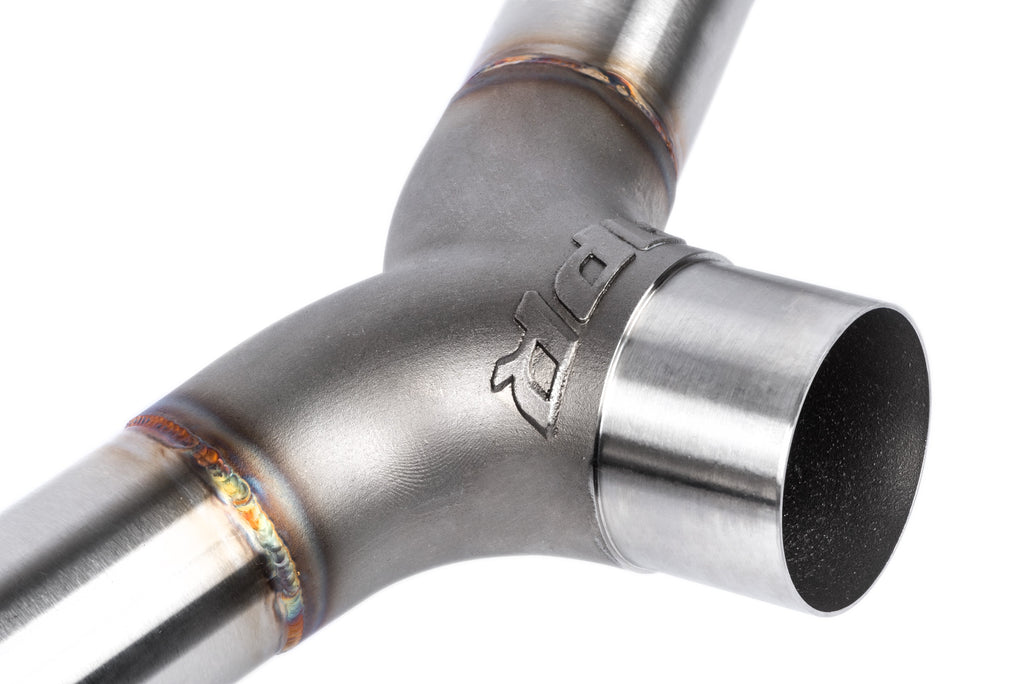 APR Catback Exhaust System (w/ Front Muffler) - GTI (MK7.5) (CBK0007)