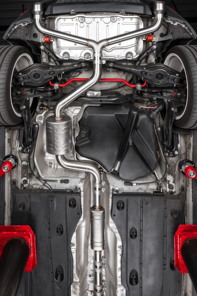 APR Catback Exhaust System (w/ Front Muffler) - GTI (MK7.5) (CBK0007)