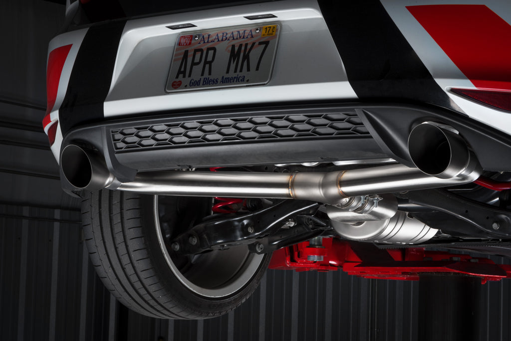 APR Catback Exhaust System (w/ Front Muffler) - GTI (MK7.5) (CBK0007)