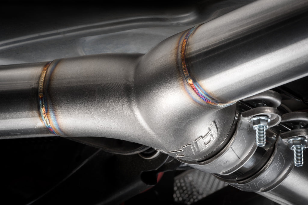 APR Catback Exhaust System (w/ Front Muffler) - GTI (MK7.5) (CBK0007)