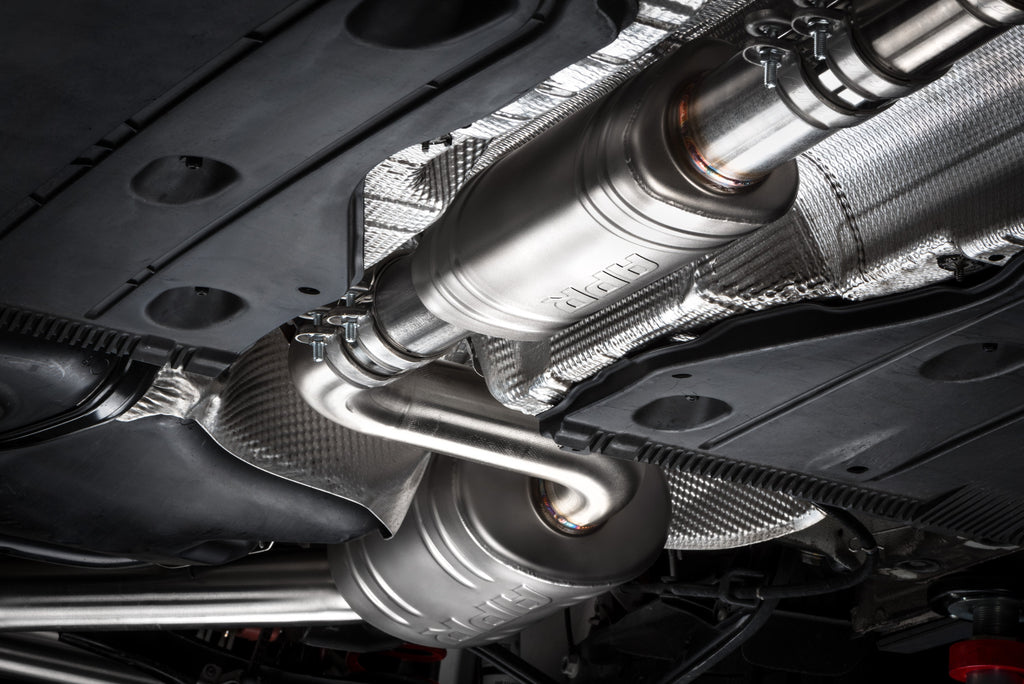APR Catback Exhaust System (w/ Front Muffler) - GTI (MK7.5) (CBK0007)