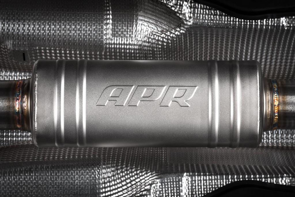 APR Catback Exhaust System (w/ Front Muffler) - GTI (MK7.5) (CBK0007)