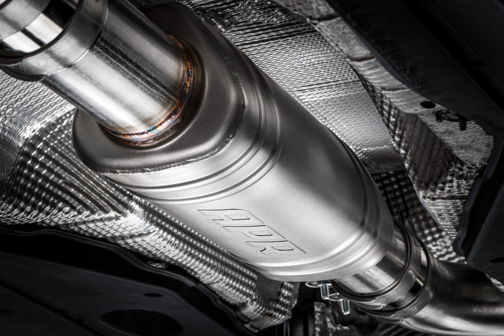 APR Catback Exhaust System (w/ Front Muffler) - GTI (MK7.5) (CBK0007)