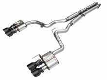 Load image into Gallery viewer, AWE Tuning AWE SwitchPathâ„¢ Exhaust for S650 Mustang GT Coupe - Quad Diamond Black Tips - 3025-43650