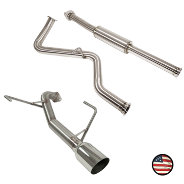 Nameless Performance Catback Exhaust - 2015-2017 Legacy 2.5i - Muffler Delete (SUCB15L25-0MU-40SWS)