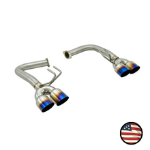 Load image into Gallery viewer, Nameless Performance Axleback Exhaust - 2015-2021 WRX/STi Invidia Q300/R400/N1 Fitment - Muffler Delete - 3.5" Single Wall Neochrome Tips (SUAB15STI-INV-35NEO)