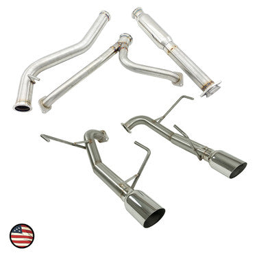 Nameless Performance Catback Exhaust - 2015-2017 Legacy 3.6R - Muffler Delete (SUCB15LEG-0MU)