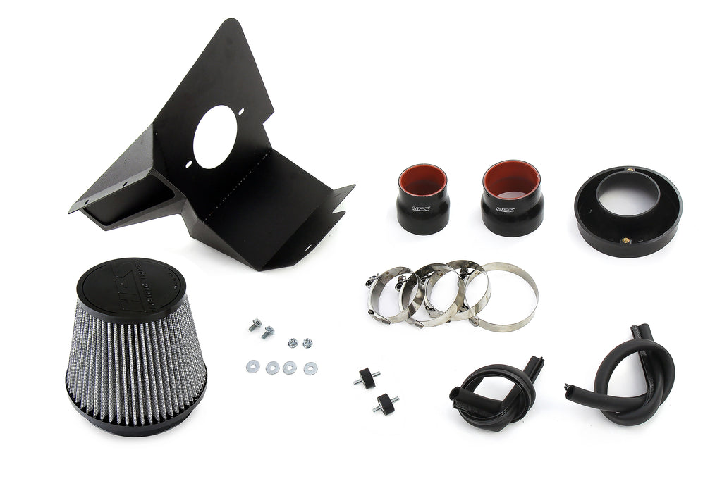 HPS Performance Air Intake Kit With Heat Shield Red (827-713R)