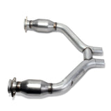 BBK 2015-16 Mustang V6 Short Mid H Pipe With Converters (To Be Used With 1642 Series Headers) (1465)