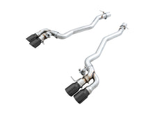 Load image into Gallery viewer, AWE Tuning AWE SwitchPathâ„¢ Axle-back Exhaust for BMW F90 M5 - Diamond Black Tips - 3025-43065