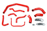 HPS Red Reinforced Silicone Radiator Hose Kit Coolant for Ford 03 04 Mustan (57-1728-RED)