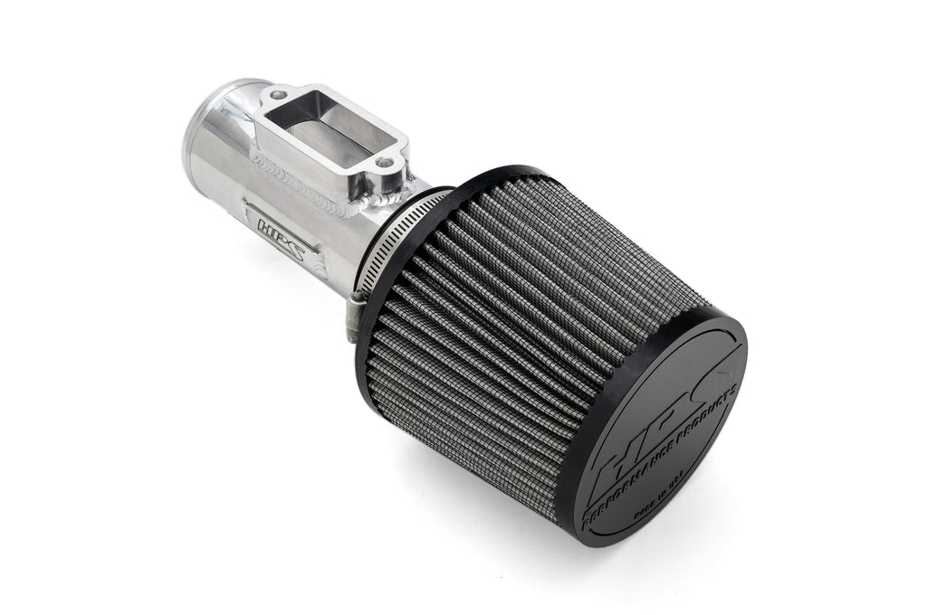 HPS 3" Aluminum MAF Housing Adapter Tube with 6.5" Air Filter for Toyota Lexus 2JZ 1MZ 1UZ Polished (MAFT-1602)