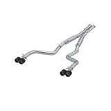 MBRP Exhaust 3in. Cat Back Dual Rear Quad Tips (S71153CF)