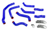 HPS Blue Reinforced Silicone Coolant Hose Complete kit (8pc) for front radi (57-1501-BLUE)